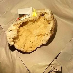 Calcite Geode Desk or bookshelf Tchotke